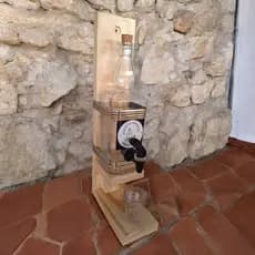 Porta Bebidas Cachaça Madeira Artesanal Adega Rústico Pingometro Cachaca Barril de Cachaça Bebida