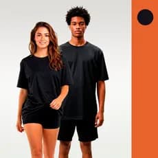 Camiseta oversized unissex corrida treino manga curta dry fit