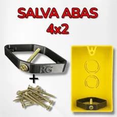 Kit Reparo Salva Abas Tomadas Caixinha De Luz 4x2 Expansível Resistente Universal