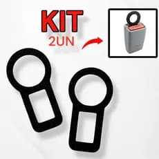 KIT Fivela Lingueta Clip Cinto de Segurança Anti Som Alarme Sonoro Universal Carro Veiculo