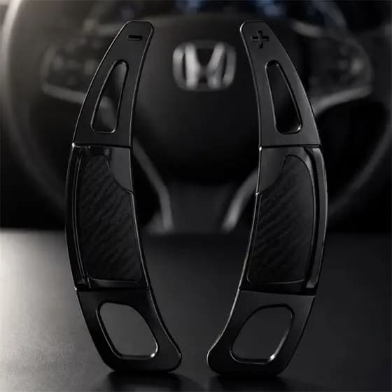 Extensor Paddle Shift Para Honda Civic G9 2012 Preto Liso Esportivo