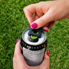 Chaveiro Abridor de Latas 2 em 1 Protetor de Unhas Feminino Abre Latinha Lacre Portátil Universal