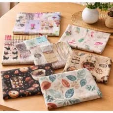 Kit Toalhas de Mesa Chá Pvc 70x70cm Sortidas para Mesa Quadrada Cozinha Casa Decoração Fácil Limpeza Promoção