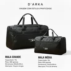 Kit 2 Bolsa Mala  De Viagem Grande Sacola De Mão  M E G