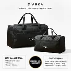 Kit 2 Pçs Mala Bolsa Sacola  Viagem De Mão Extra G E Media
