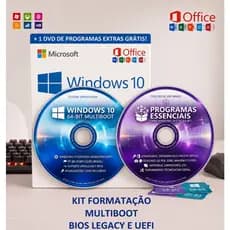 DVD Windows 10 PRO - 64 BITS + DVD Programas