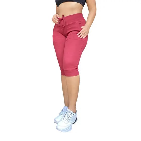 calça corsário feminina calca jogger com elastano