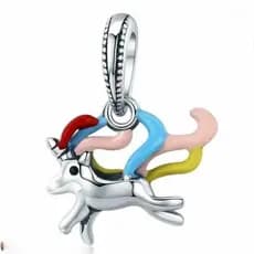 Berloque Unicórnio Colorido em Prata 925 – Charm para Pulseira