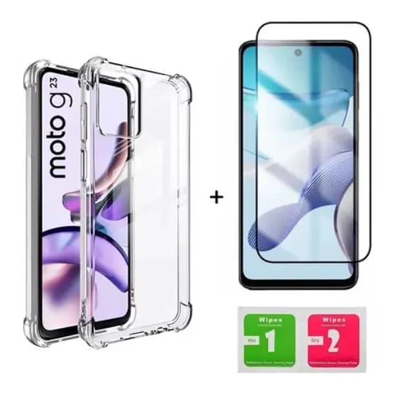 Kit Capa Capinha Moto G23 XT2333  + Película de Vidro 3D