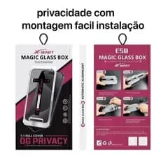 Película Privacidade Premium Magic Box Full Cover Brilho HD iPhone Todos os modelos