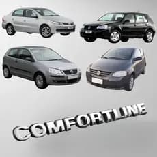 Emblema Letreiro Comfortline ( Golf / Voyage / Polo / Fox ) - Cromado