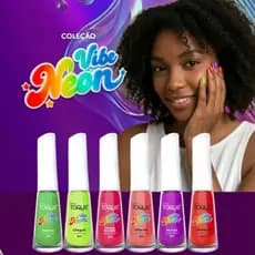 Coleção VIBE NEON Kit 5 esmaltes Novo Toque