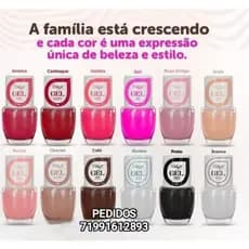 KIT 6 UNIDADES ESMALTE EM EFEITO GEL NOVO TOQUE  (secagem sem cabine)