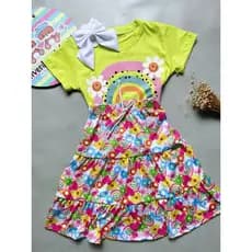 conjunto infantil saia,saia mídi infantil,roupa infantil colorida,T-shirt infantil,saia infantil,roupa infantil,moda inf