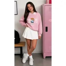 short saia pregas juvenil,short saia pregas,saia colegial,short saia colegial,shortinho pregueado,