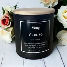 Vela Pôr Do Sol 200g - Com Cera De Coco Vòng Velas