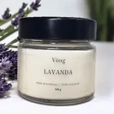 Vela Lavanda 140g - Com Cera De Coco  Vòng Velas