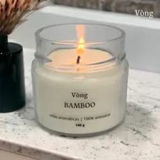 Vela Aromática Bamboo140g Com Cera de Coco Vòng Velas