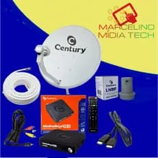 Kit Antena Tv Zona Rural Sitio + Receptor Digital SE-2 Century
