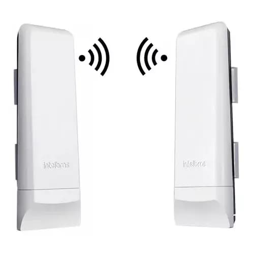 Kit Duas Antenas Internet 5,8 Fazenda Ponto A Ponto Intelbras 16 Dbi