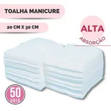 Toalha Descartável Manicure 20x30 Cm Alta Absorção Multiuso Cutícula Unha Viscose MONOLO Envio Já