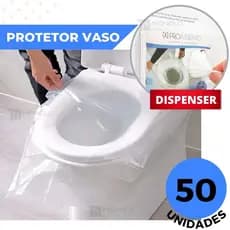 Protetor Assento Vaso Sanitário Descartável Proassento - Dispenser c/ 50