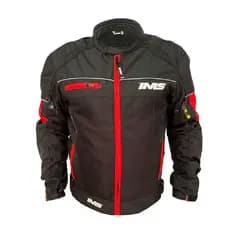 Jaqueta Motociclista Unissex Ims Street Preta E Vermelha