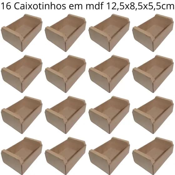 16 Caixotinhos - cesta de madeira pinus e mdf para lembrancinhas fms_madeirartt