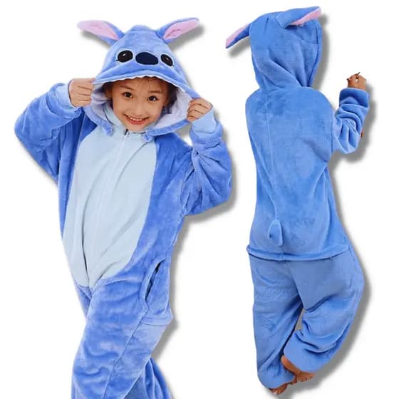 Pijama Stitch Infantil Fofinho Dentro E Fora - Envio Imediato