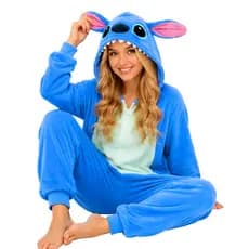 Pijama Adulto Feminino Masculino De Plush Inverno - Envio Imediato