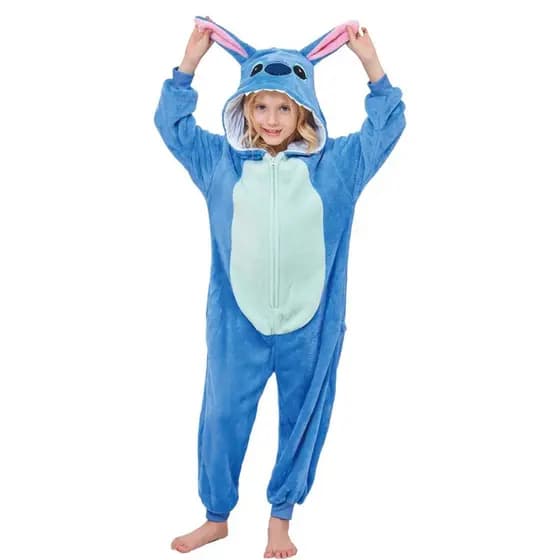 Pijama Stitch Infantil Menina Menino Tipo Mantinha Dentro E Fora - Pronta Entrega