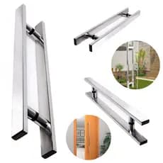 Puxador em Aço Inox para portas Vidro/Madeira/Alumínio
