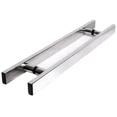 Puxador Chato em Aço Inox para portas de Vidro/Madeira/Alumínio