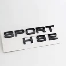 Emblema Range Rover Sport Hse Porta Malas Preto Brilhante