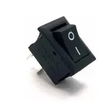 10 Chave Tic Tac mini KDC Preta On/Off 2Pos 2Term KCD5-101N