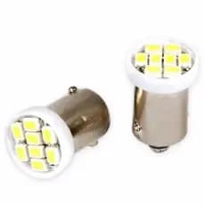 Kit 30x Lâmpada 8 Leds Ba9s (69) Luz Pingo Teto Placa - 24v