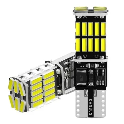 Par Lâmpadas T10 Com 26 Led's Canbus Canceller W15w Farolete Super Forte