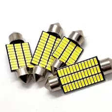 Par Lâmpada Led Torpedo Premium 39 Leds Smd 3104 12v 6000k Teto Placa Mala