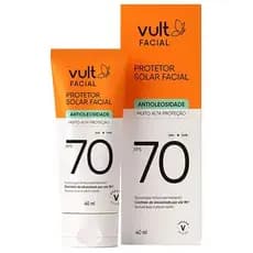 VULT - Protetor Solar Facial FPS 70 Vult 40ml Antioleosidade