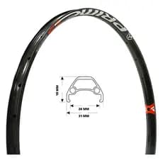 Aro Absolute Prime 28 Furos 29" Tubeless Preto - Un