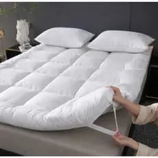Pillow Top Cama King 400 Fios Protetor de Colchão com Elástico | Macio, Aconchegante Queen Solteiro Casal