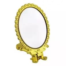 Espelho De Mão Provençal Princesas Dobrável 19cm/Reto 25cm Para Maquiagem - Promocao