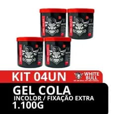 Kit c/ 4 unidades Gel Cola Extra Forte 1.100kg - White Bull