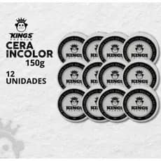 12 unidades Pomada Modeladora Incolor 150g - Kings Premium