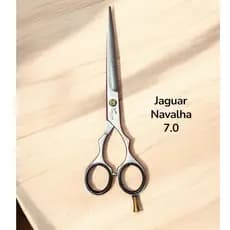 Tesoura de corte Profissional Jaguar Fio Navalha Ergo Slice 7 ou 6.5 polegadas Cinza Corte Barbeiro