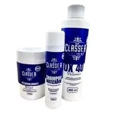 Kit nevou Profissional Classe A - Pó descolorante + Shampoo matizador desamrelador + Ox 40
