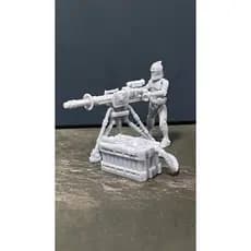 Star Wars - Miniatura Clone Troopers Canhão E-Web - Escala 32mm