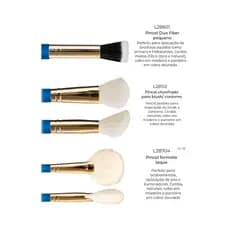Kit 3 Pincéis para Pele Profissional
