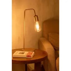 Luminária De Mesa Abajur L Moderno  Retro Vintage Industrial + Lâmpada St64 Bivolt