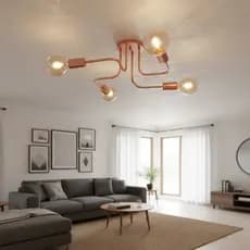 Lustre Luminária de Teto Sputnik 4 Braços Aranha Moderno 127V/220V